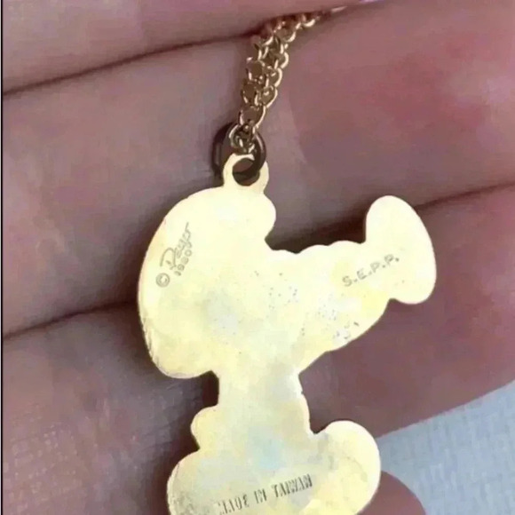 Vintage 80s Smurf Necklace signed “1989 Peyo” - Picture 3 of 8